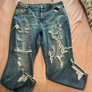 american eagle curvy mom jeans